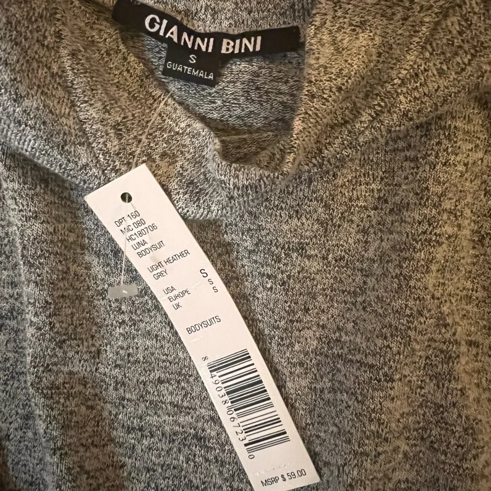 GIANNI BINI MOCK NECK BODYSUIT NWT - Picture 4 of 6